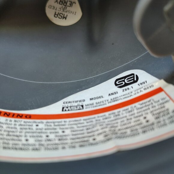 RAIDERS NFL Hard Hat Construction Helmet MSA LA Oakland Las Vegas Medium V-Gard - Picture 8 of 10